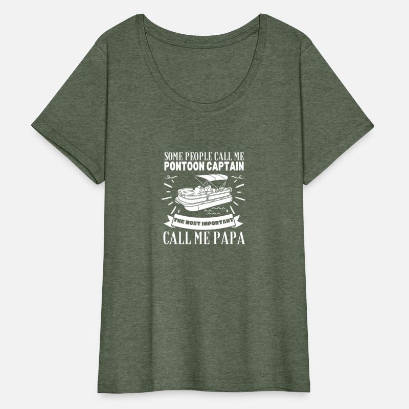 Pontoon Captain And Papa Proud Funny Pontoon