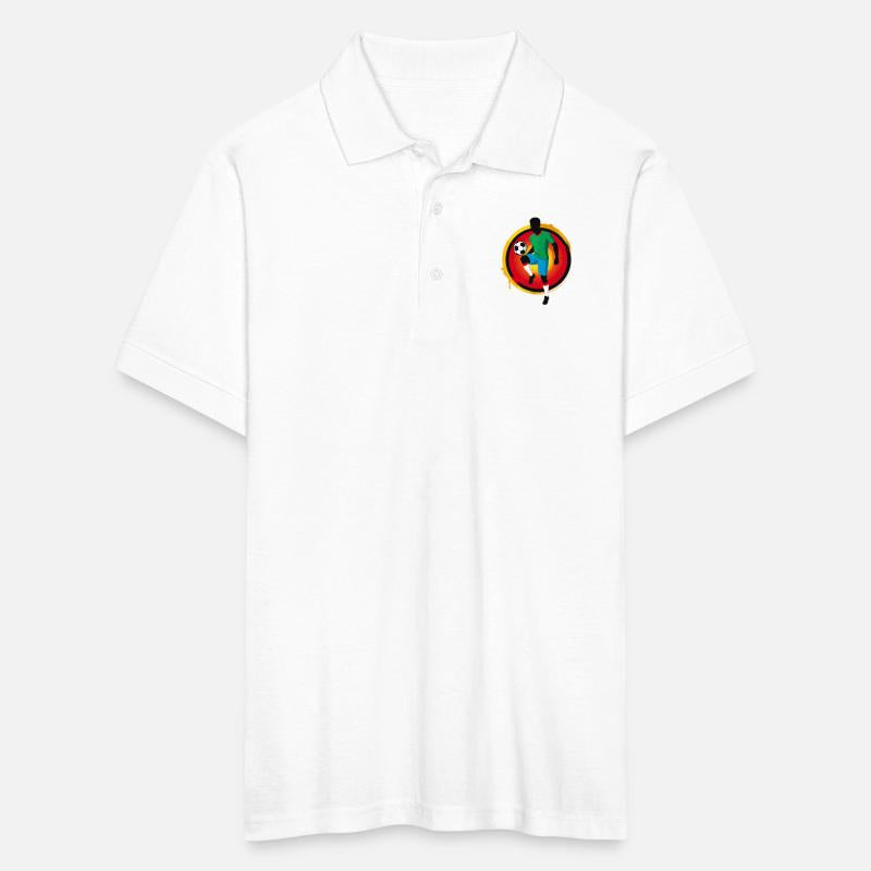 Powerful Soccer Player – Retro Sports Graphic