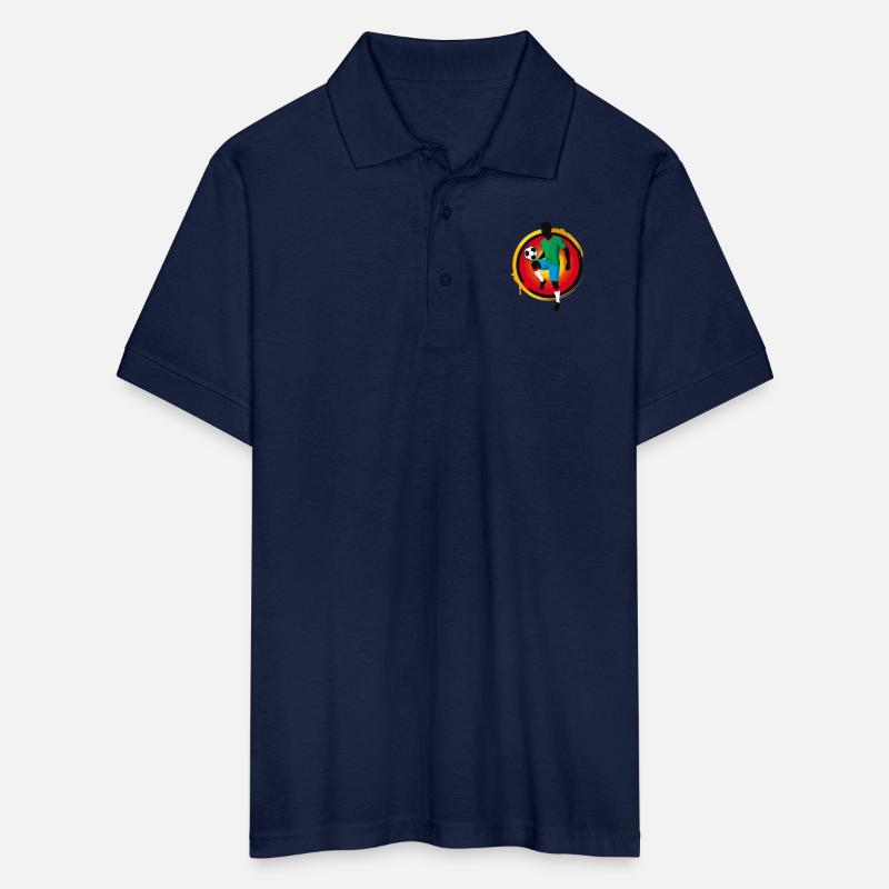 Powerful Soccer Player – Retro Sports Graphic