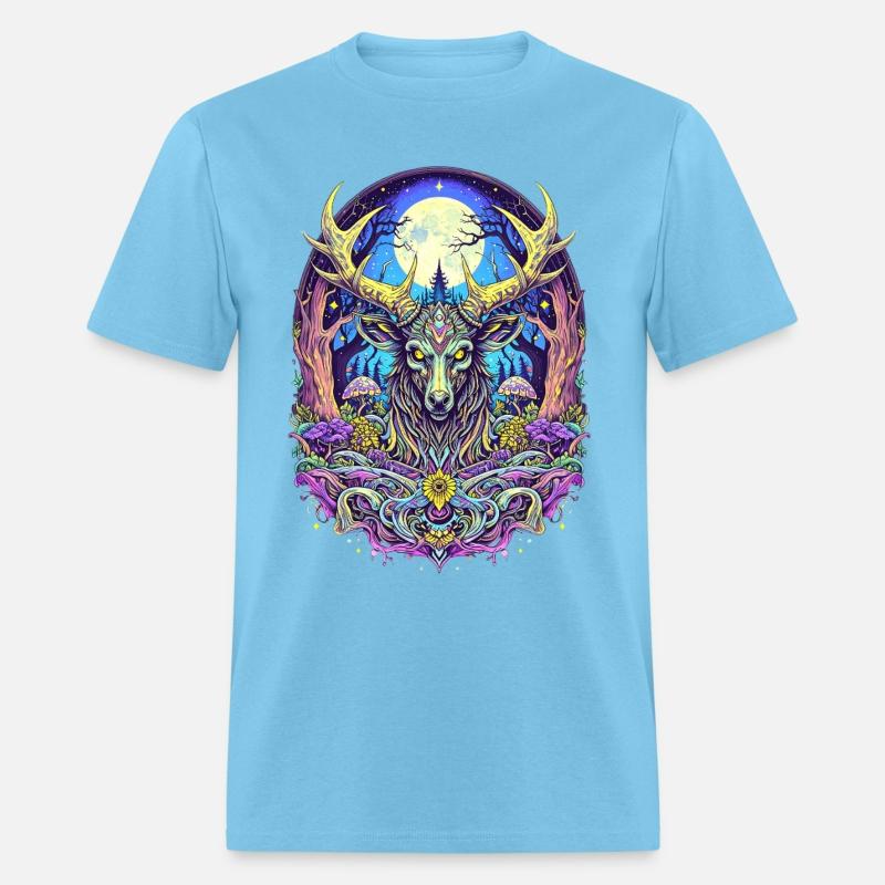 Psychedelic Forest Deer – Mystic Spirit Animal Art