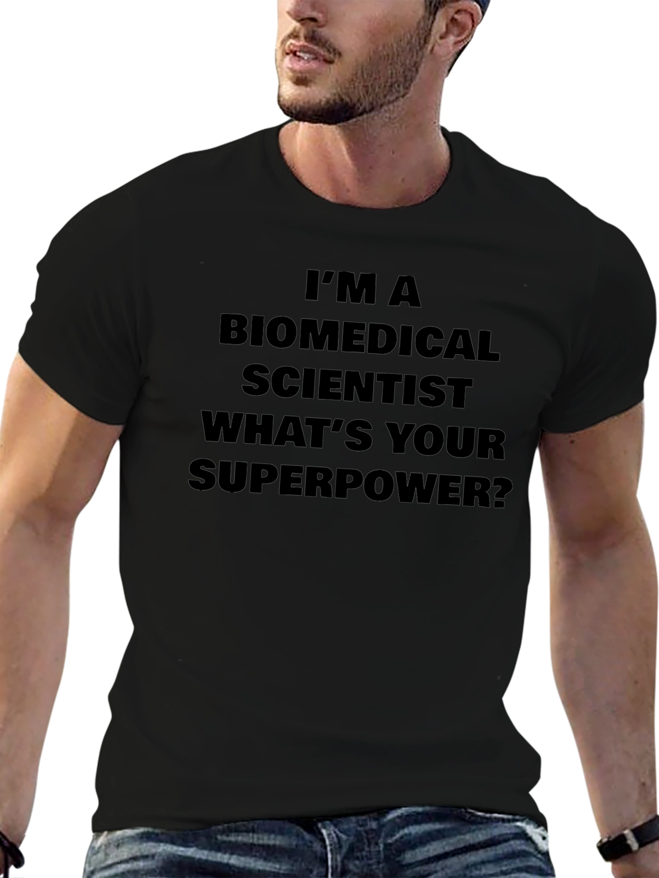 Biomedical Scientist Superpower Tee - Black