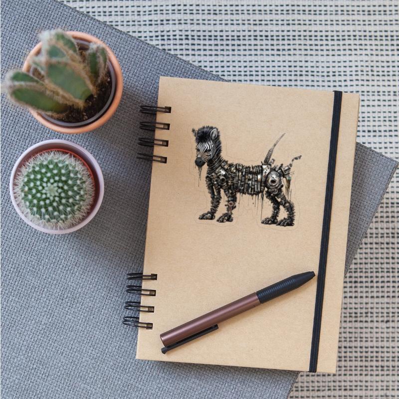 Punk Zebra with a lot of spikes