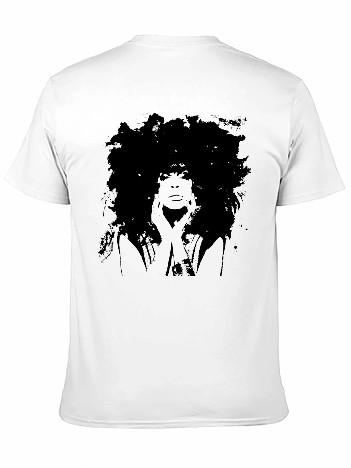 Afro Silhouette Graphic Tee - Black Unisex T-Shirt