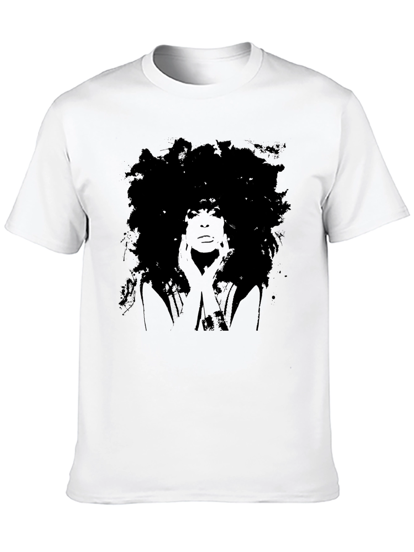 Afro Silhouette Graphic Tee - Black Unisex T-Shirt
