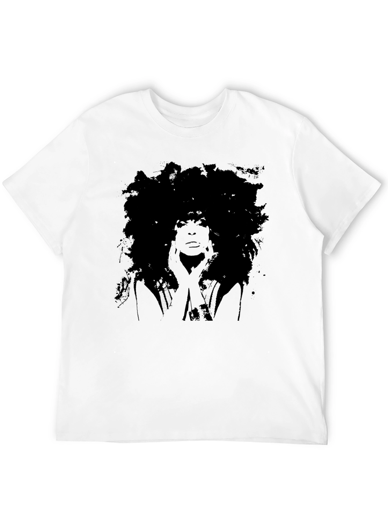 Afro Silhouette Graphic Tee - Black Unisex T-Shirt