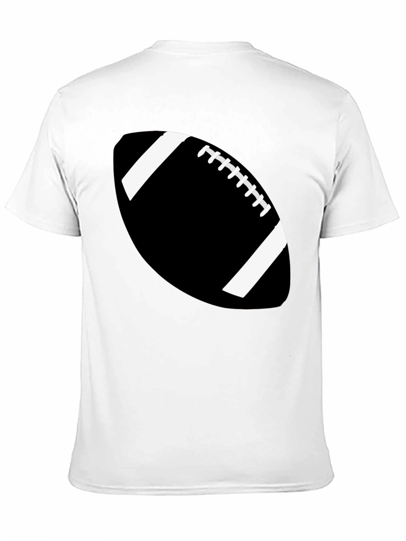 Football Graphic Tee - Black Cotton Casual Shirt