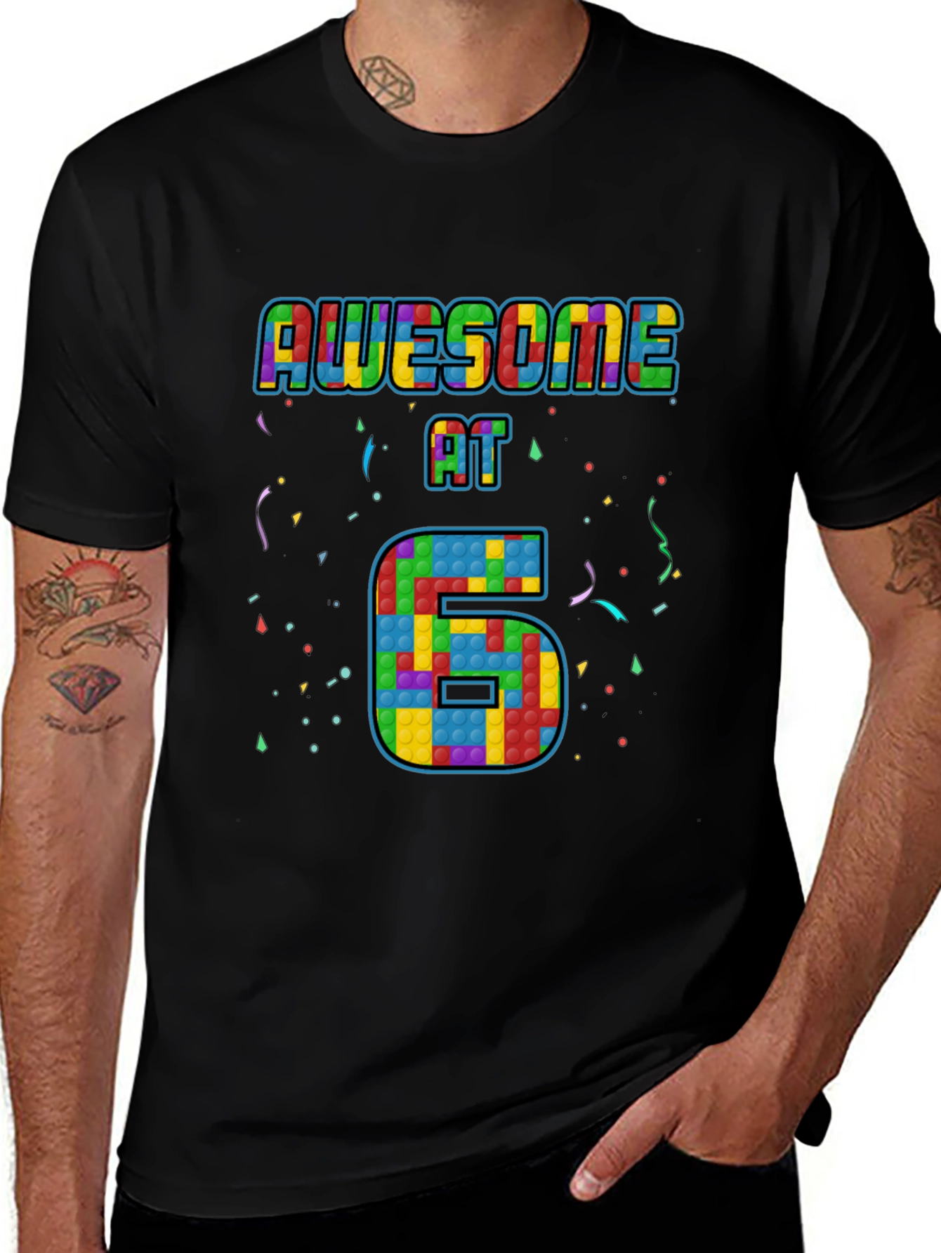 Awesome at 6 Pop It Birthday T-Shirt