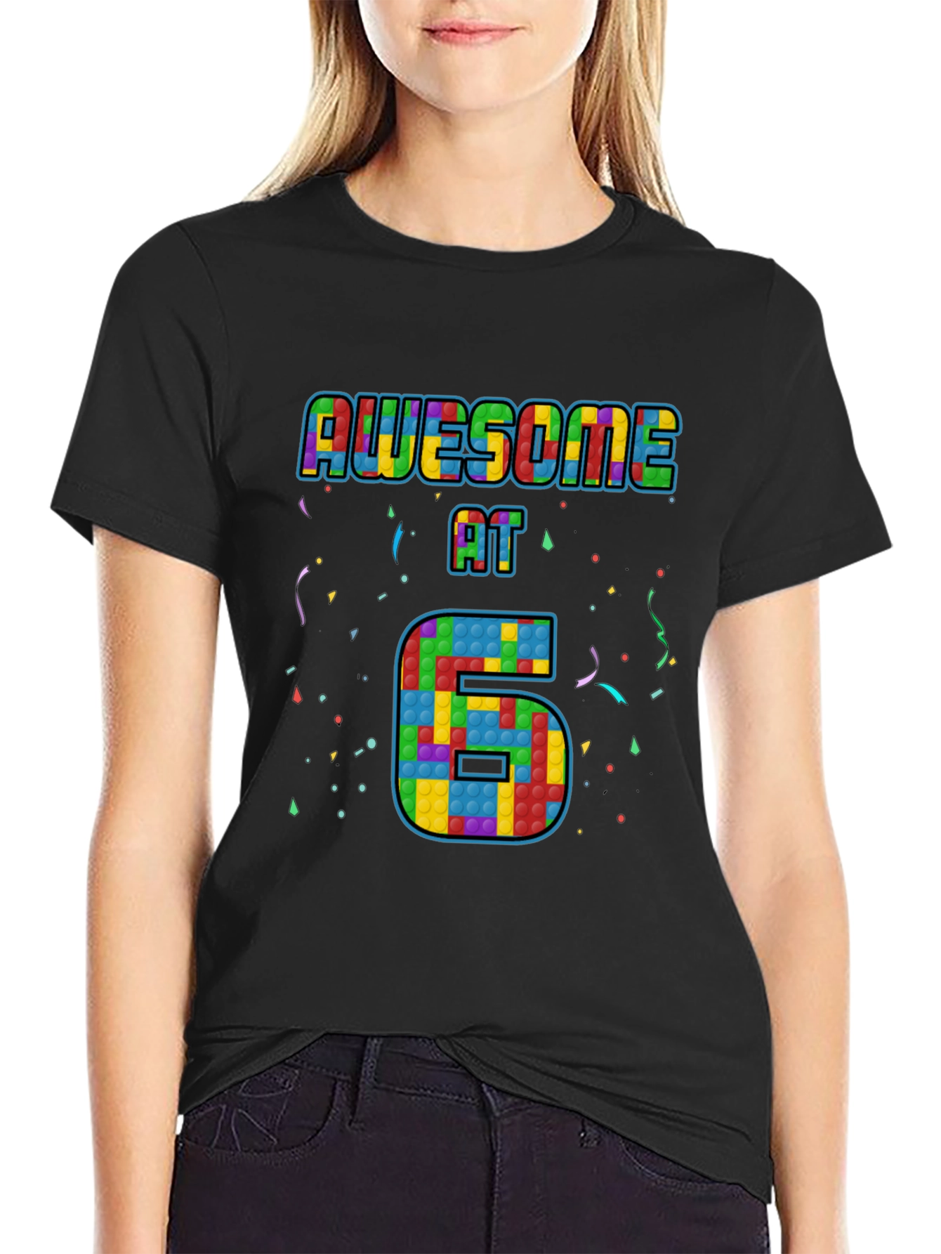 Awesome at 6 Pop It Birthday T-Shirt