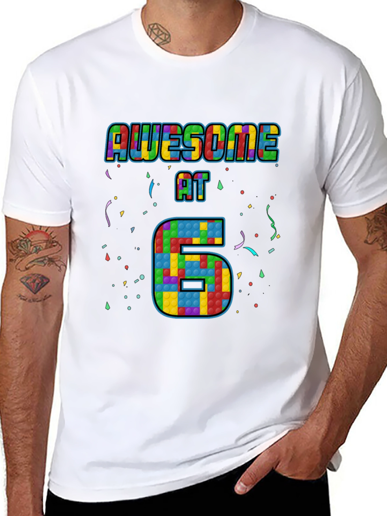 Awesome at 6 Pop It Birthday T-Shirt