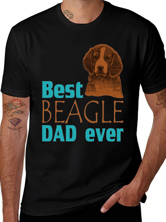 Best Beagle Dad Ever T-Shirt | Cute Dog Lover Tee