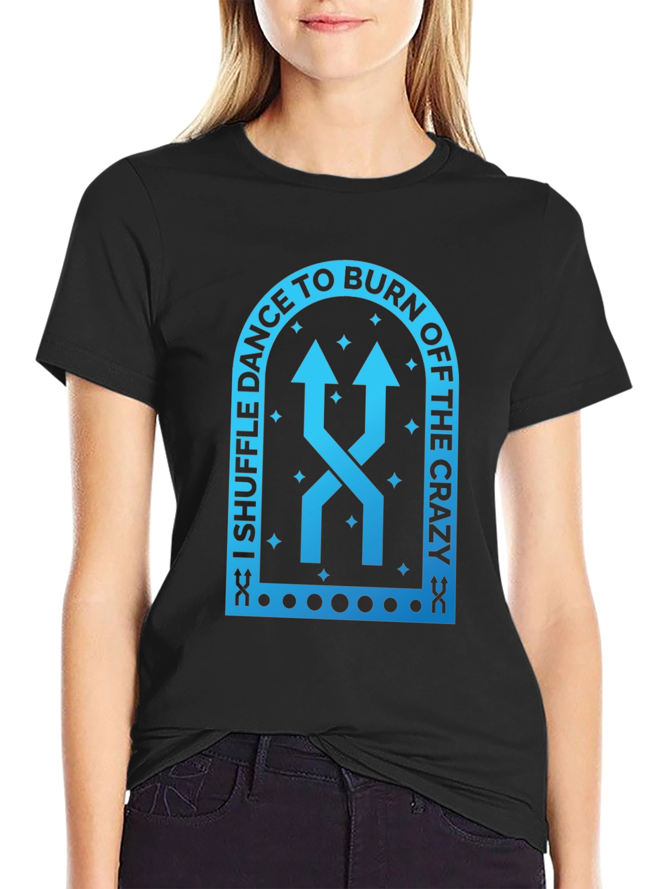 Shuffle Dance Burn Off Crazy Graphic T-Shirt