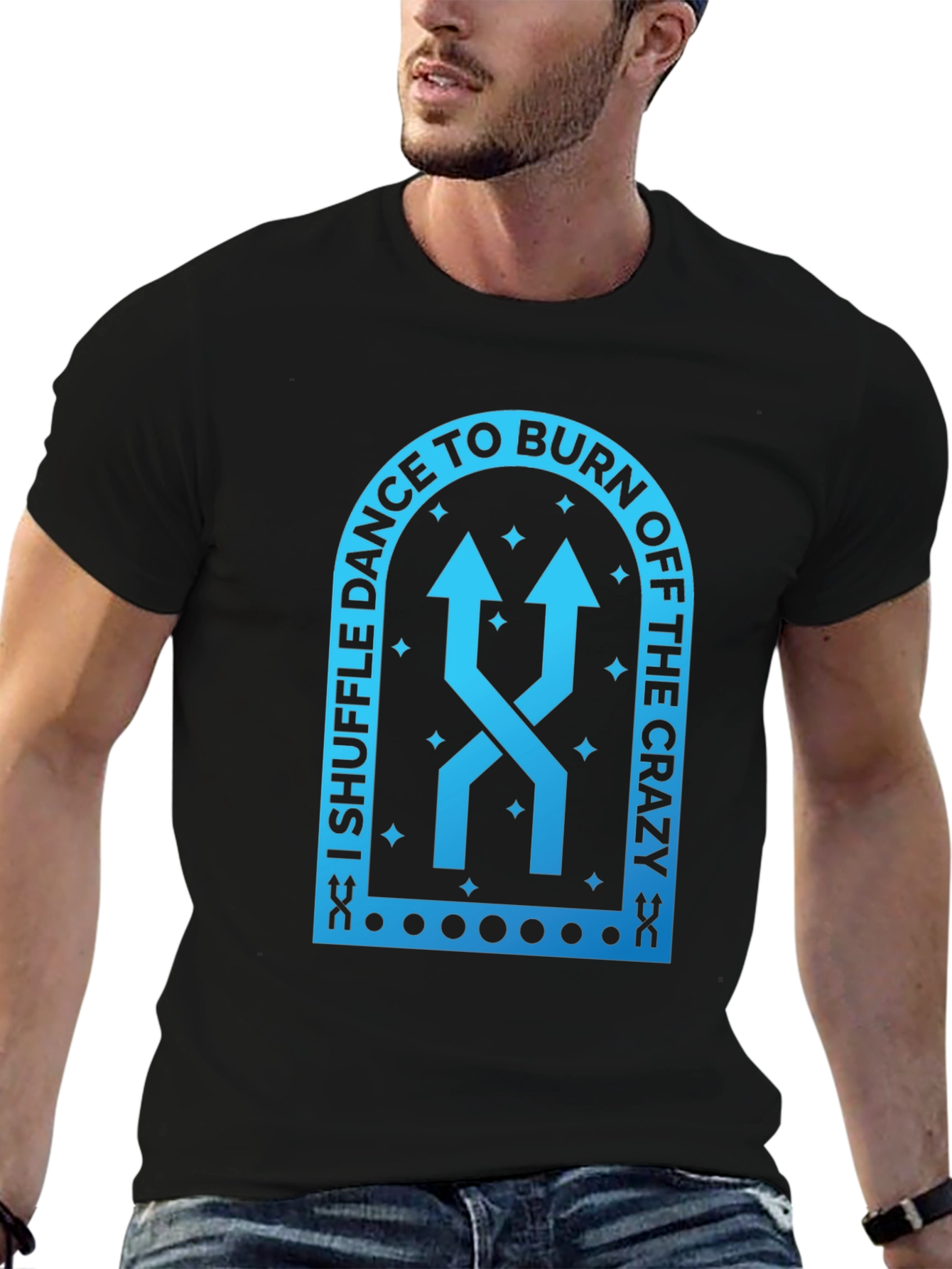 Shuffle Dance Burn Off Crazy Graphic T-Shirt