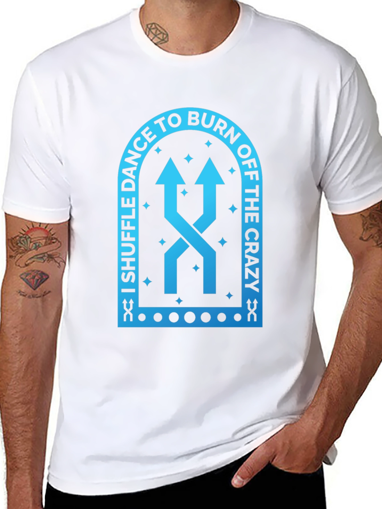 Shuffle Dance Burn Off Crazy Graphic T-Shirt