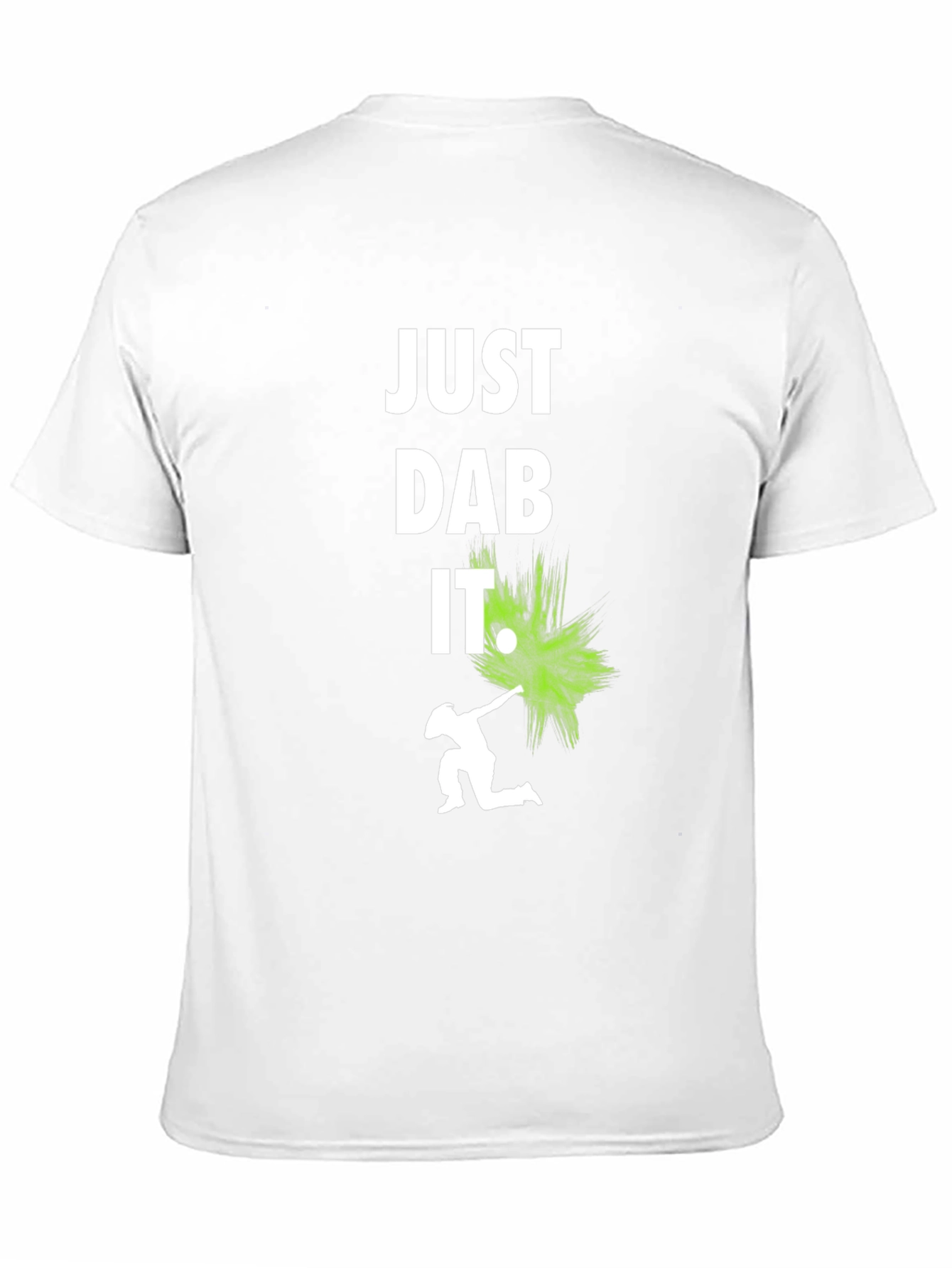 Just Dab It Graphic Tee - Black Cotton T-Shirt