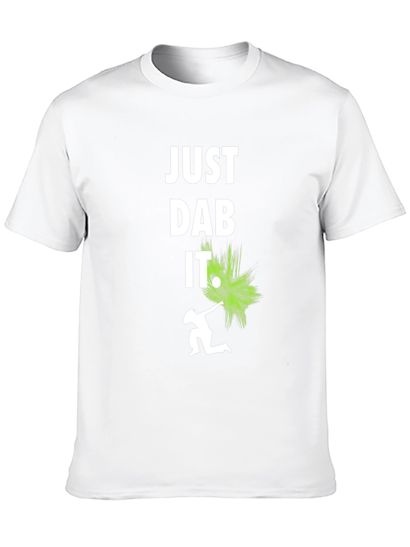 Just Dab It Graphic Tee - Black Cotton T-Shirt