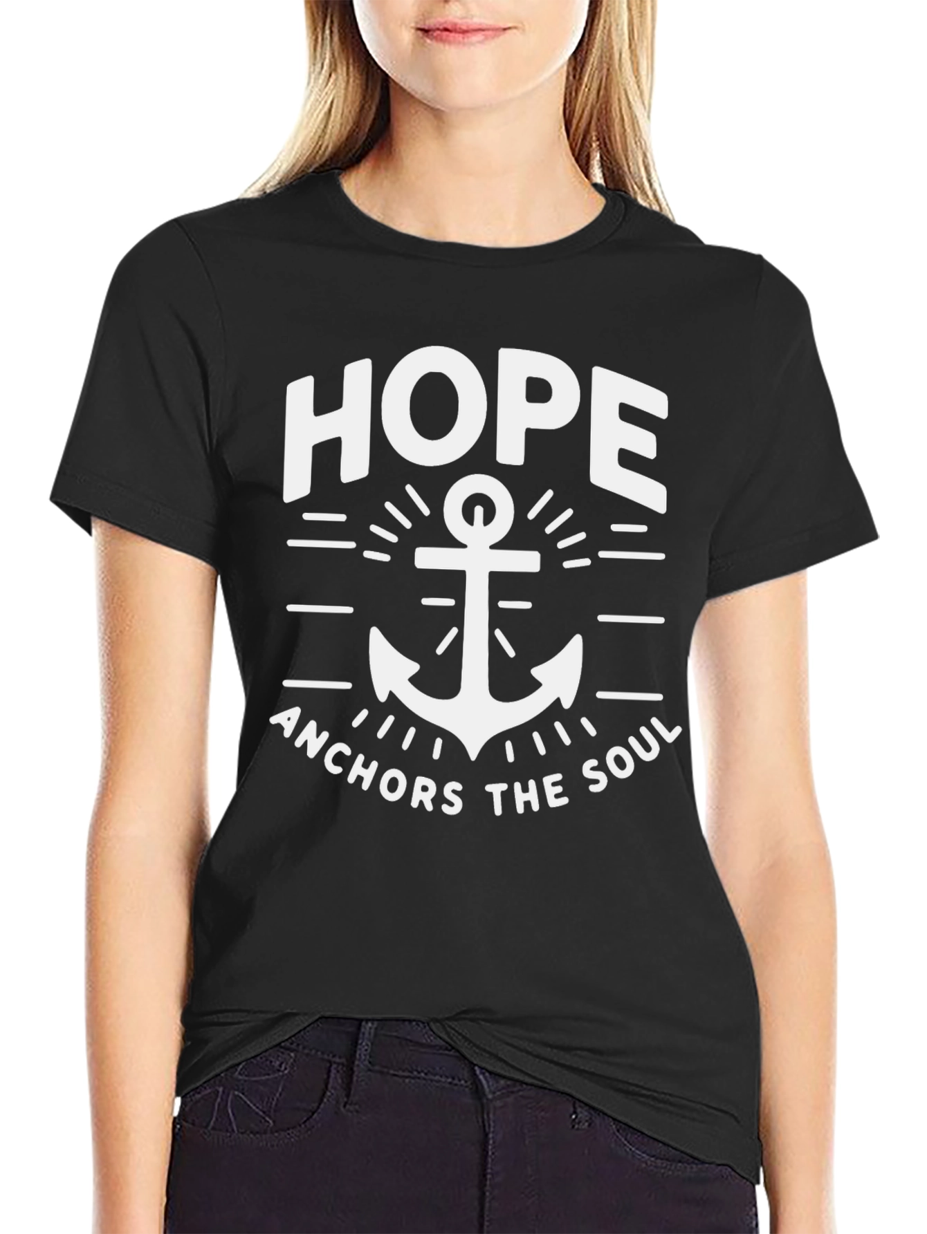 Hope Anchors the Soul Graphic T-Shirt