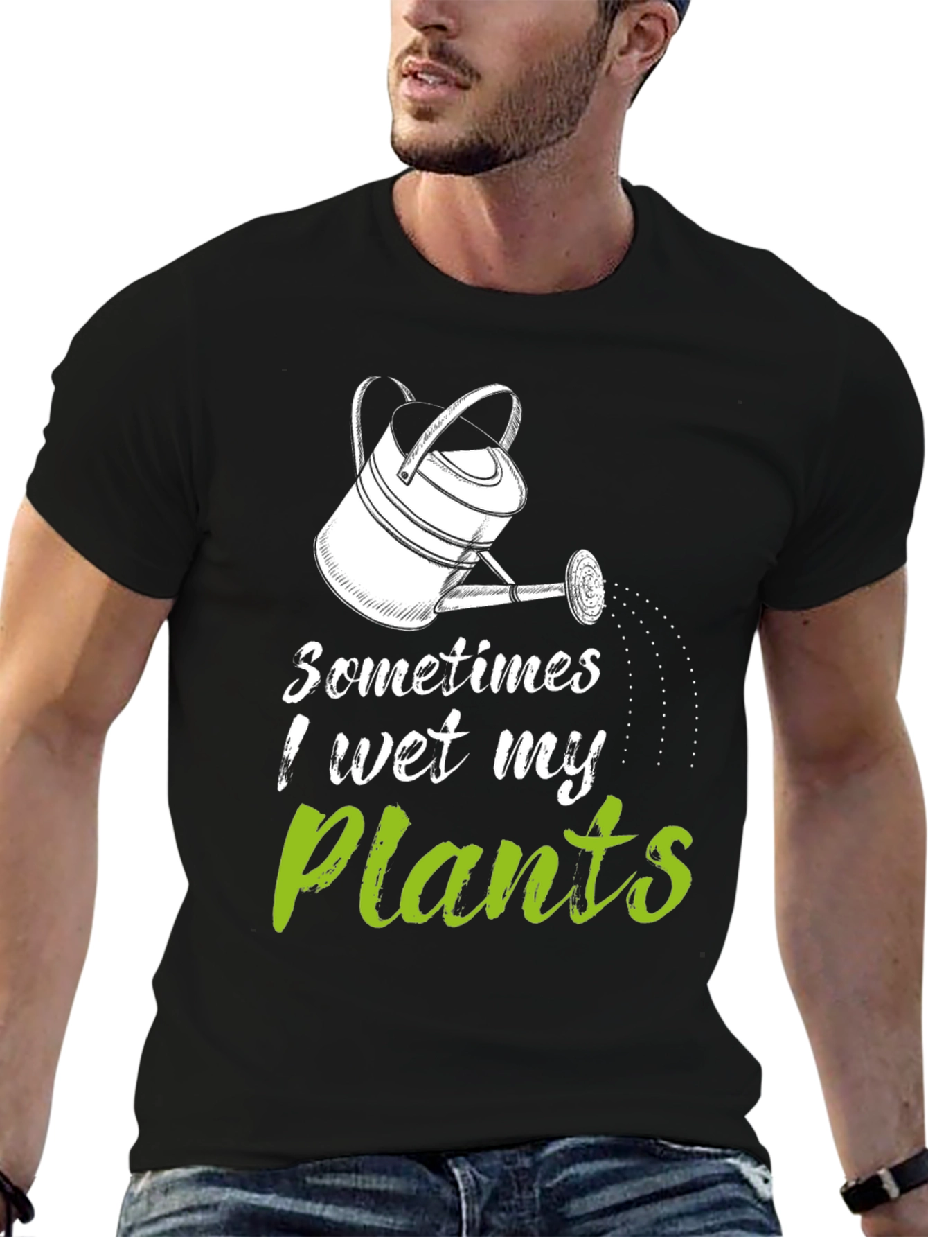 Funny Gardening T-Shirt - I Wet My Plants