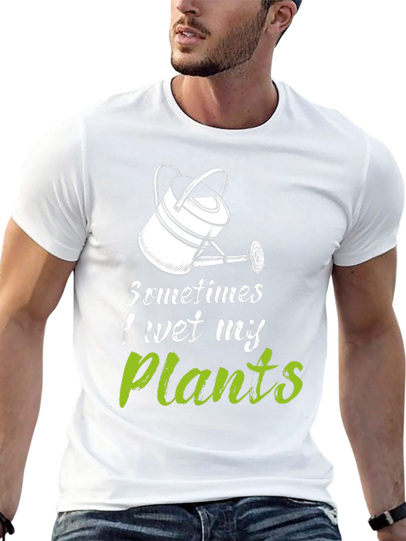Funny Gardening T-Shirt - I Wet My Plants