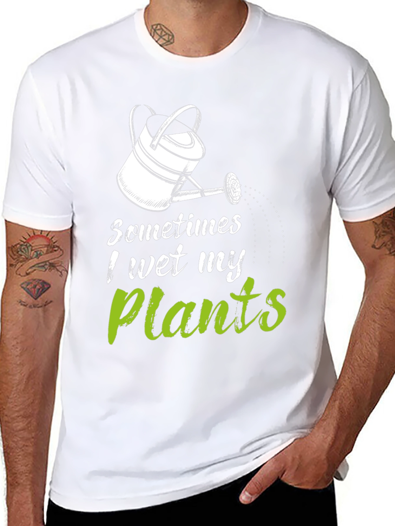 Funny Gardening T-Shirt - I Wet My Plants