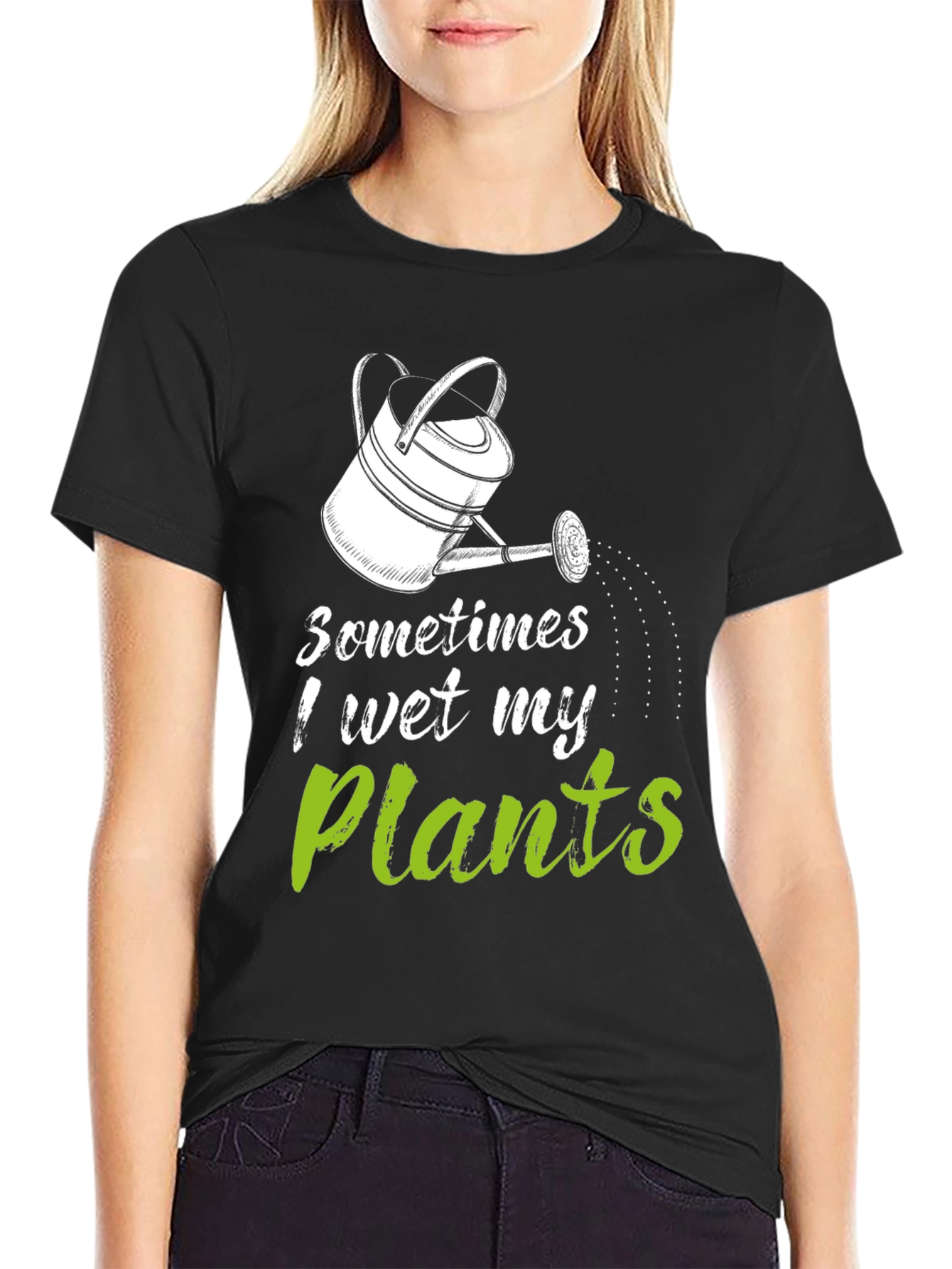 Funny Gardening T-Shirt - I Wet My Plants