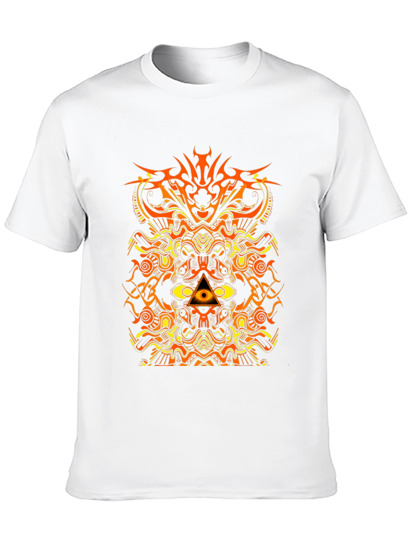 Abstract Geometric Graphic Print Mens T-Shirt