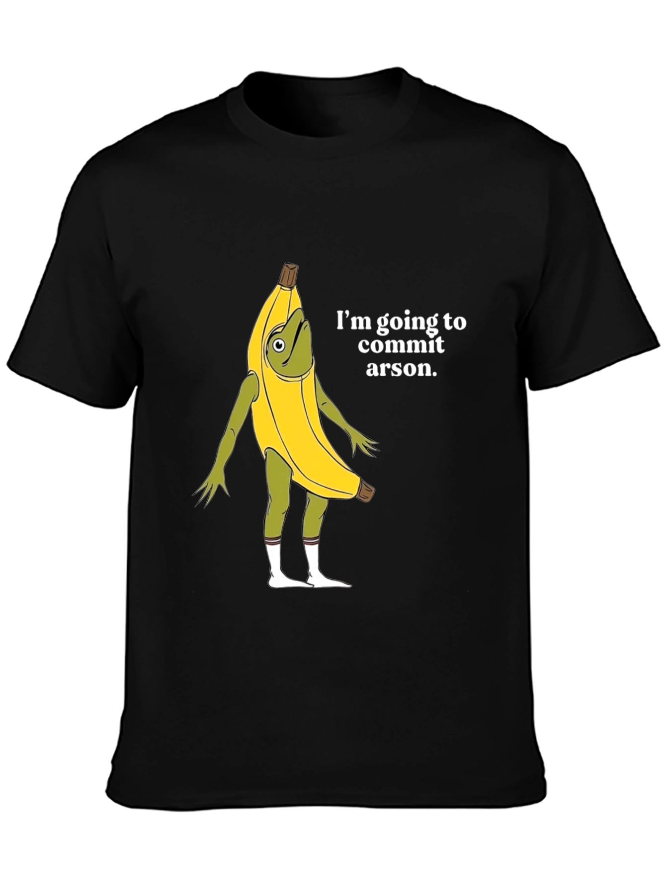 Arson Banana Graphic Tee - Funny Novelty Shirt
