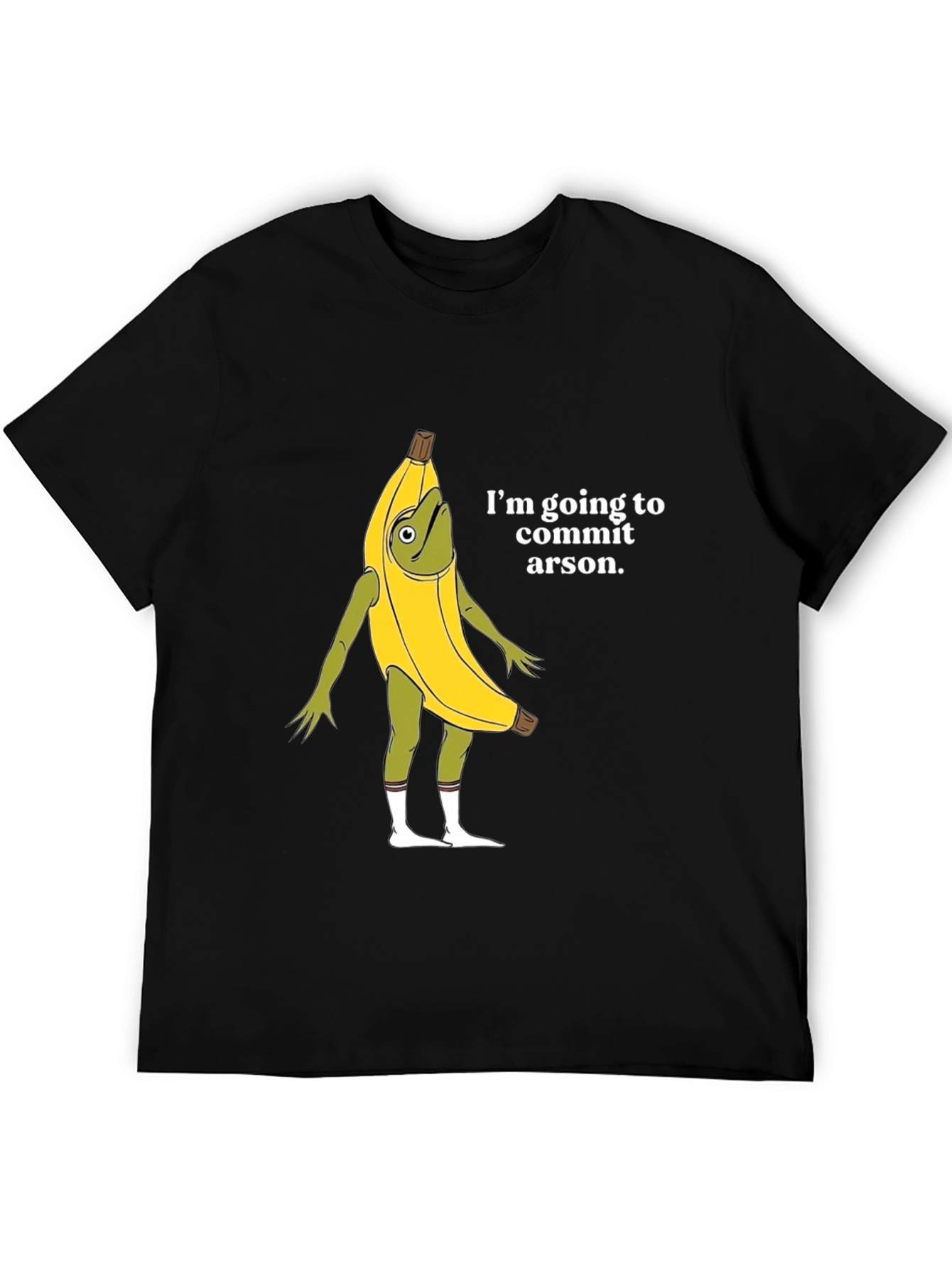 Arson Banana Graphic Tee - Funny Novelty Shirt