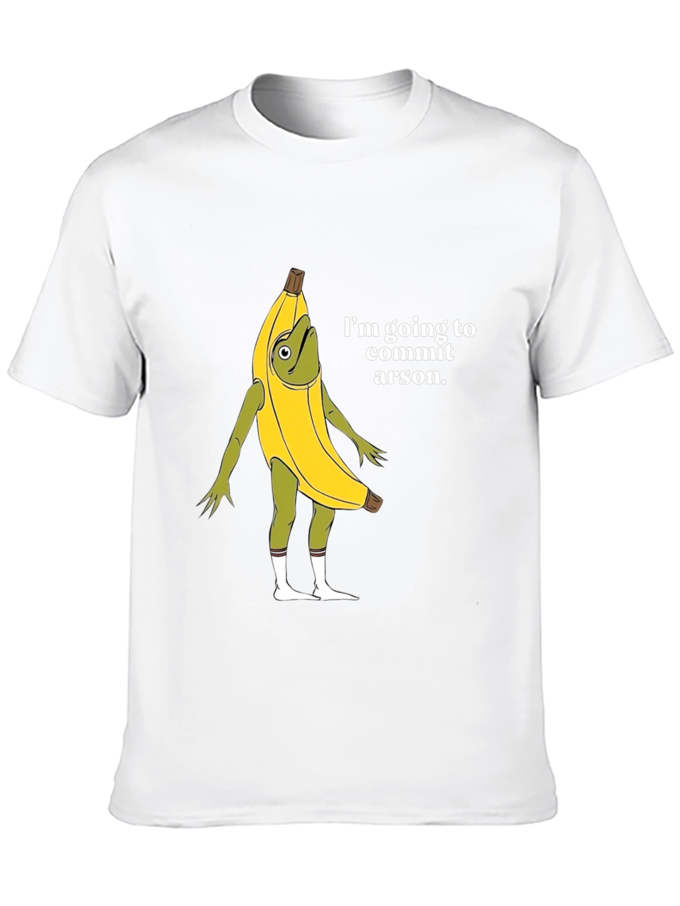 Arson Banana Graphic Tee - Funny Novelty Shirt