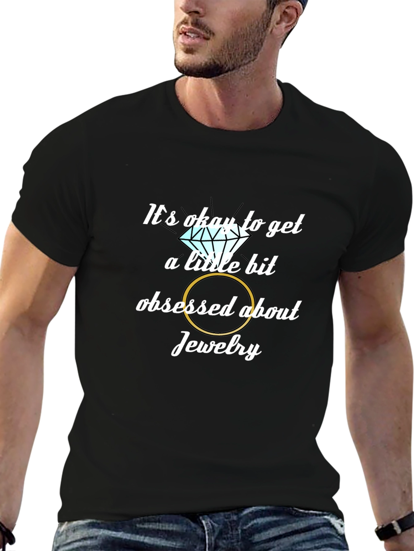 Obsessed with Jewelry Graphic T-Shirt