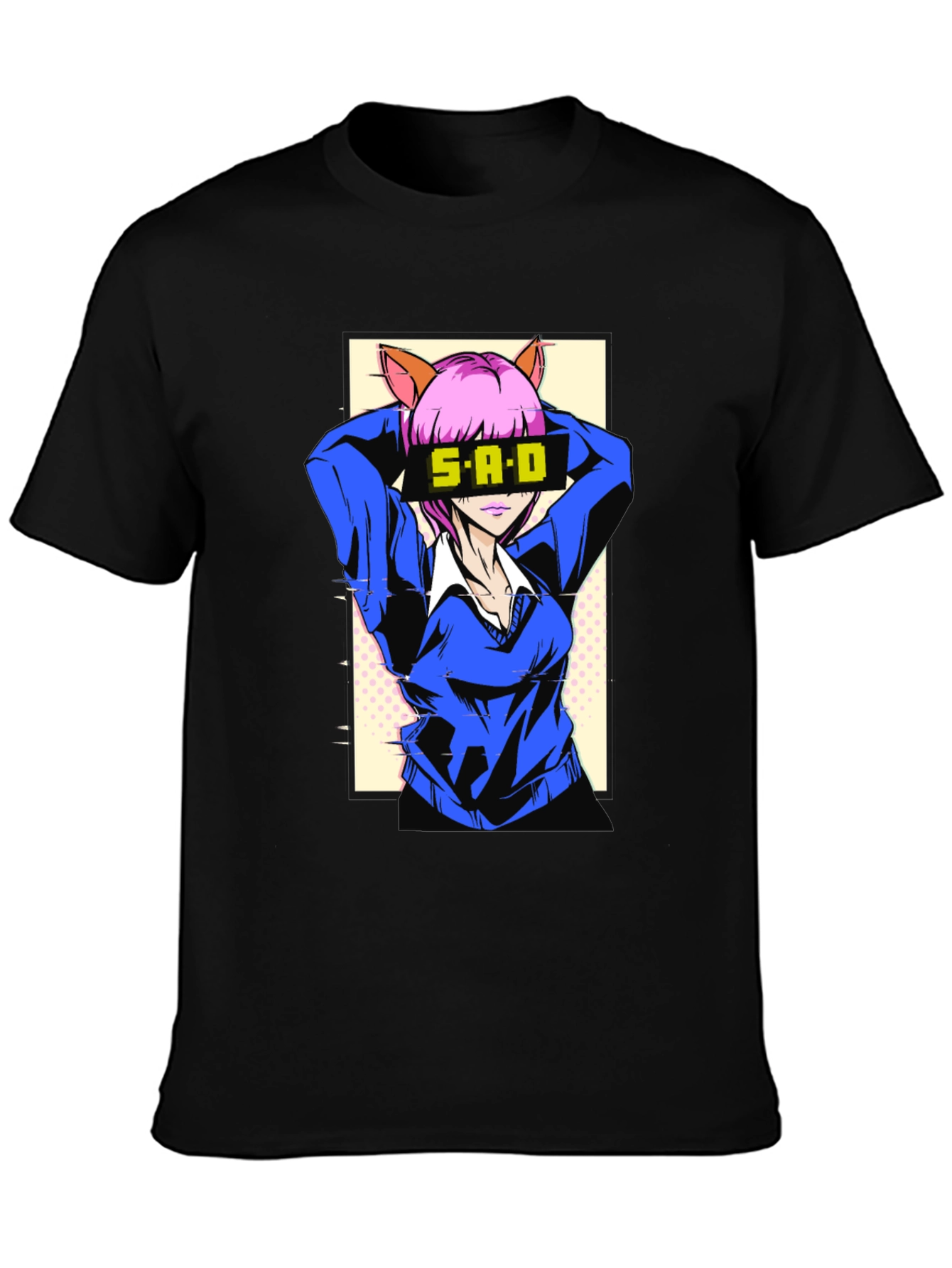 Anime Girl Graphic T-Shirt - SAD Design