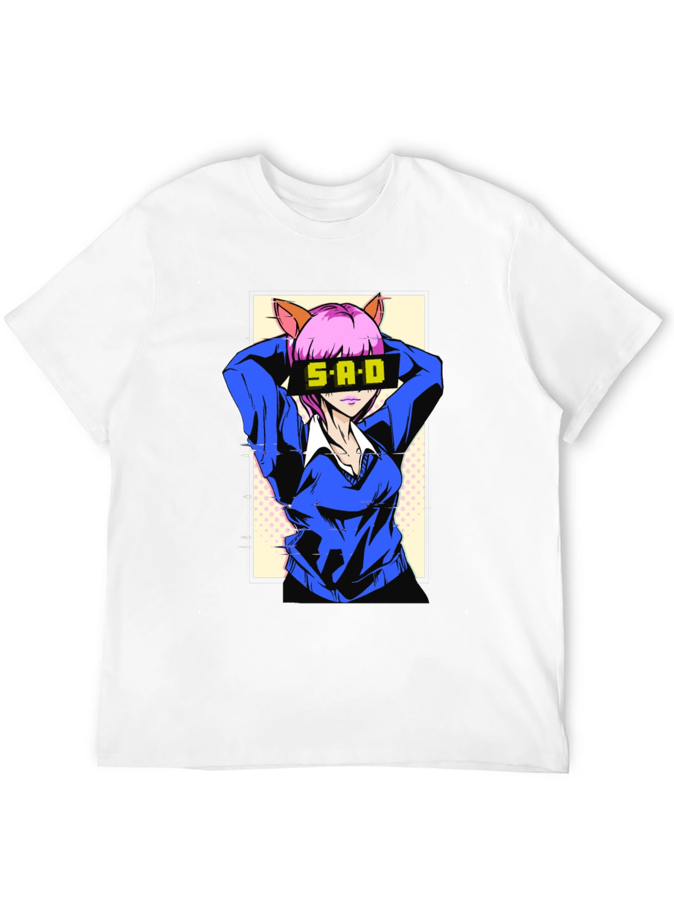 Anime Girl Graphic T-Shirt - SAD Design