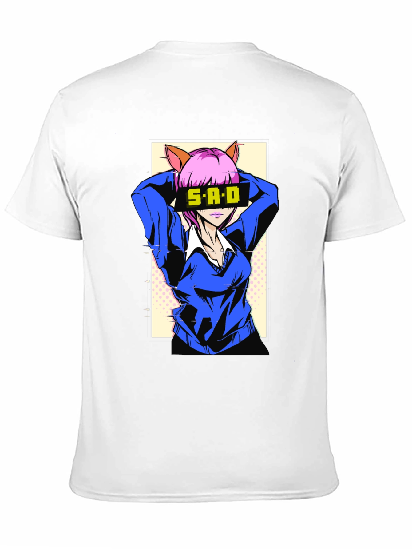 Anime Girl Graphic T-Shirt - SAD Design