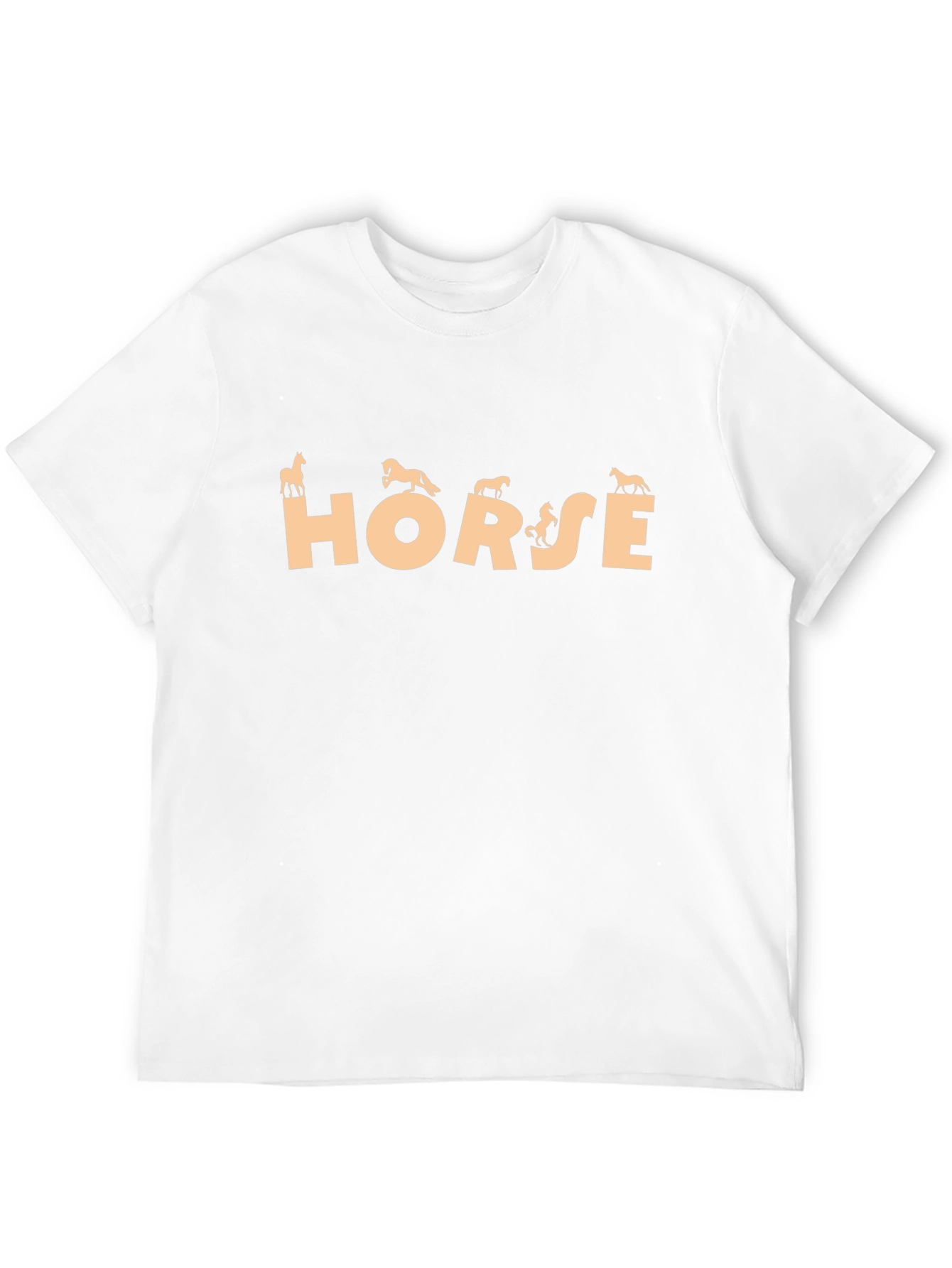 Horse Graphic Print Black Tee
