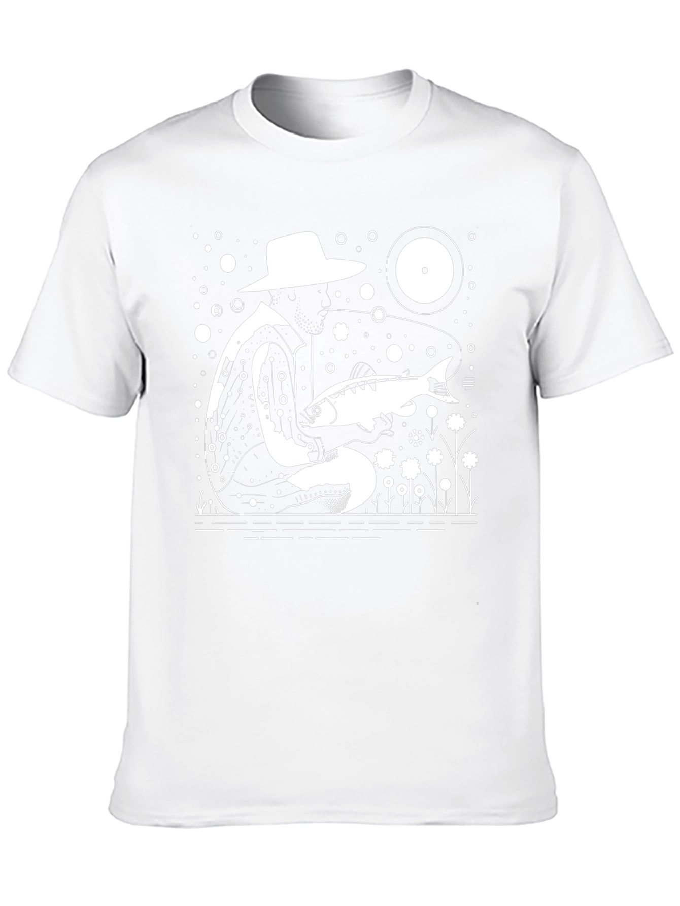 Fisherman Graphic Tee - Black