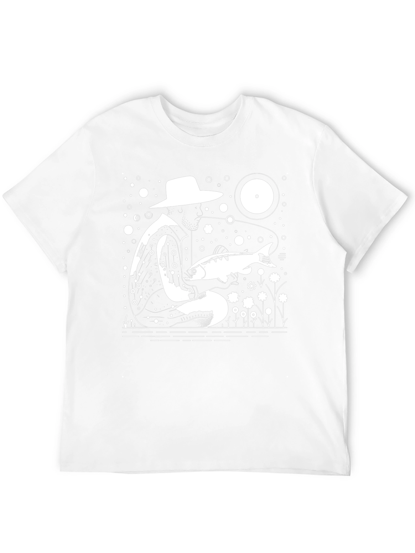 Fisherman Graphic Tee - Black
