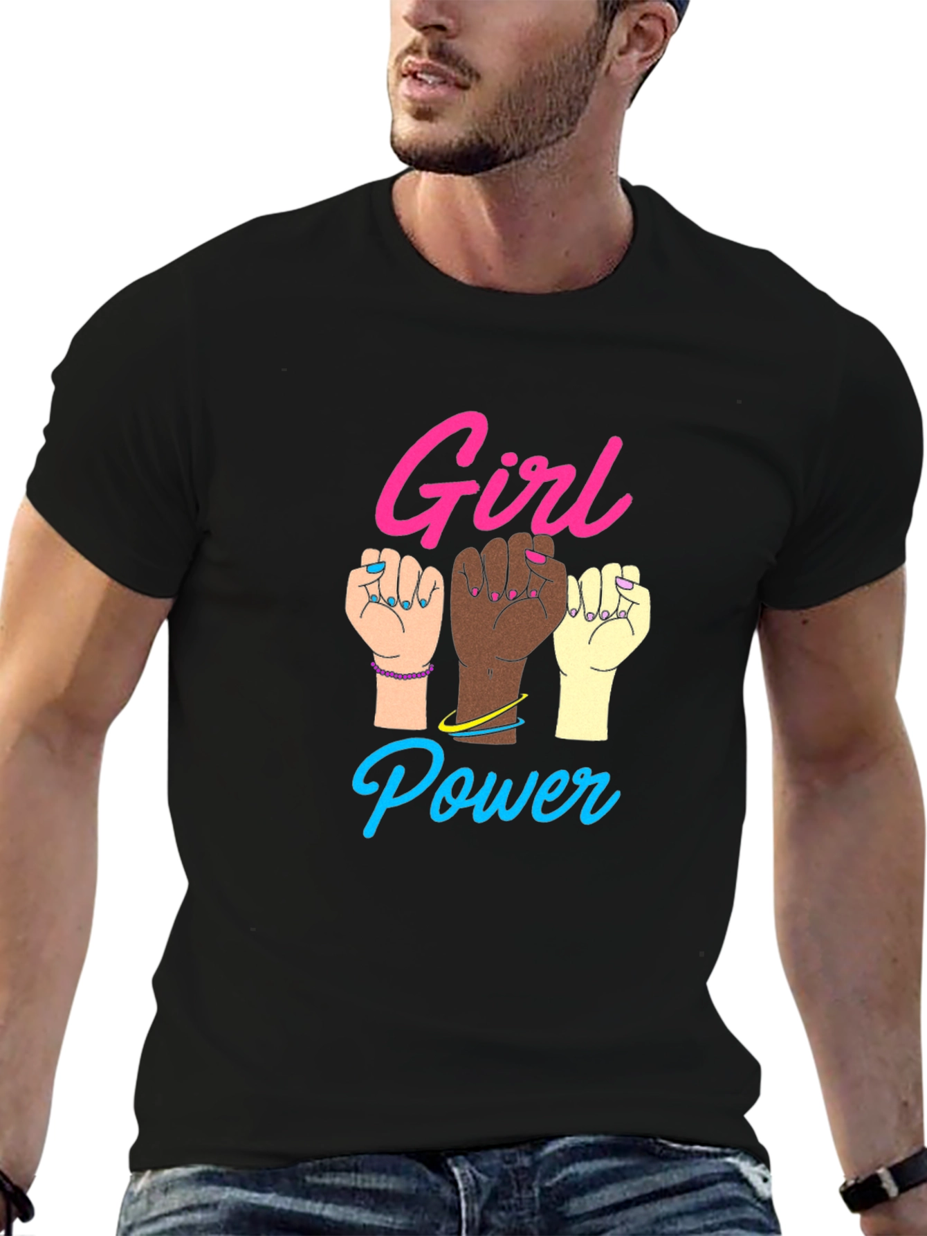 Girl Power Black T-Shirt