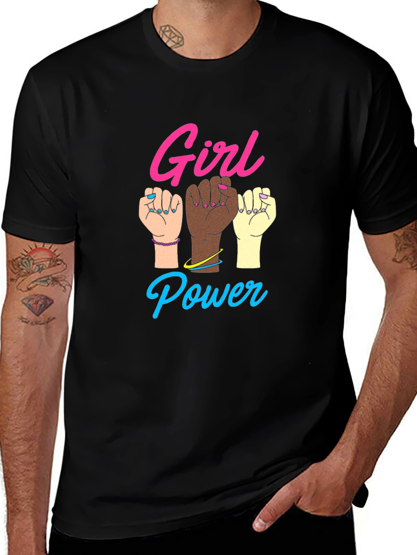 Girl Power Black T-Shirt
