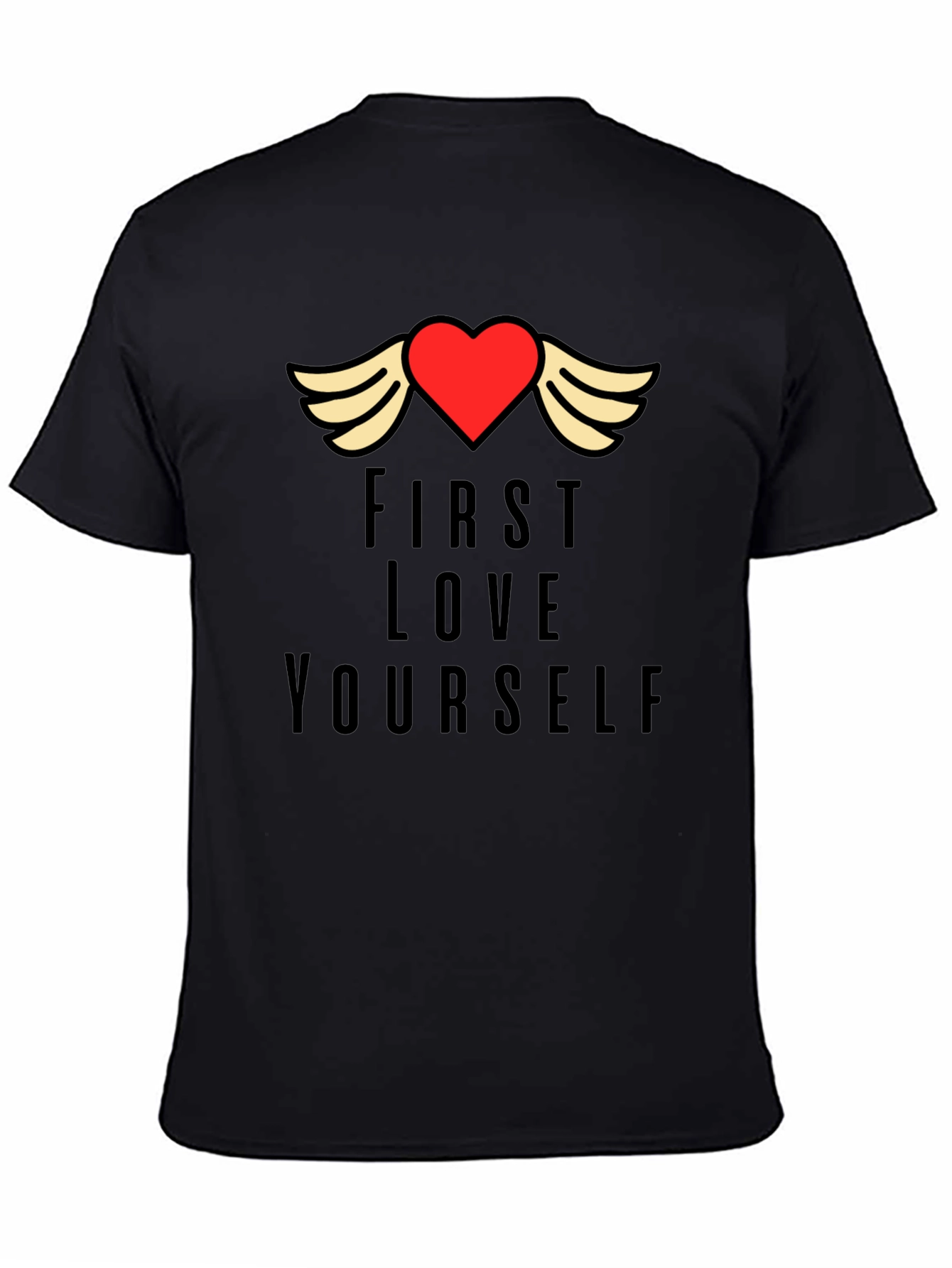 First Love Yourself Graphic Tee - Black