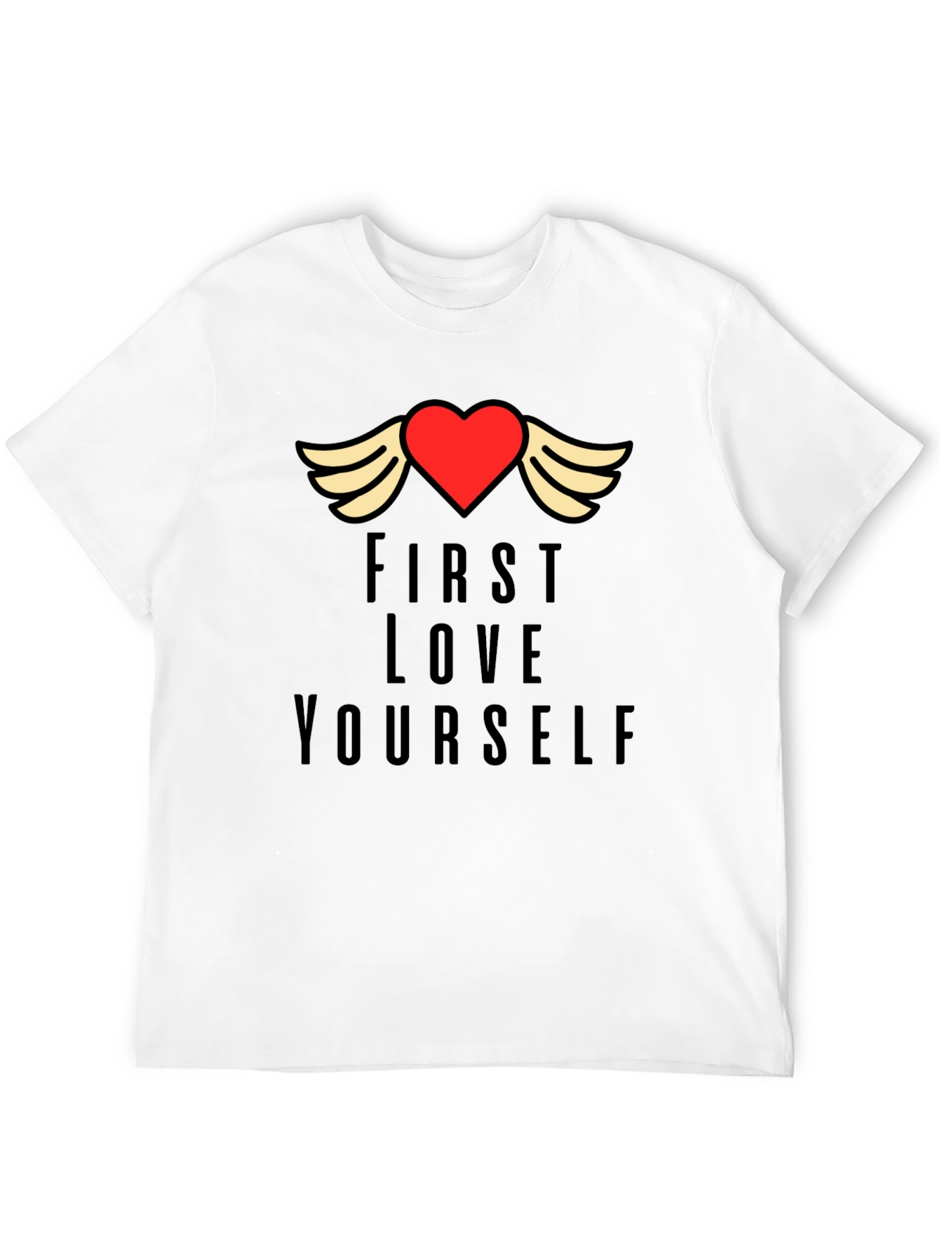 First Love Yourself Graphic Tee - Black