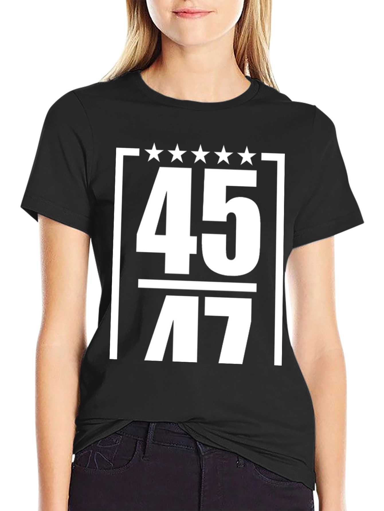 45/47 Stars T-Shirt - Bold Graphic Tee