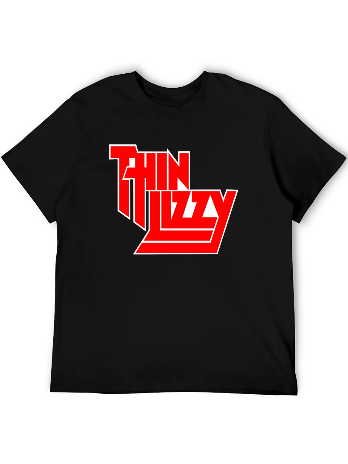 Thin Lizzy Black T-Shirt Rock Band Logo