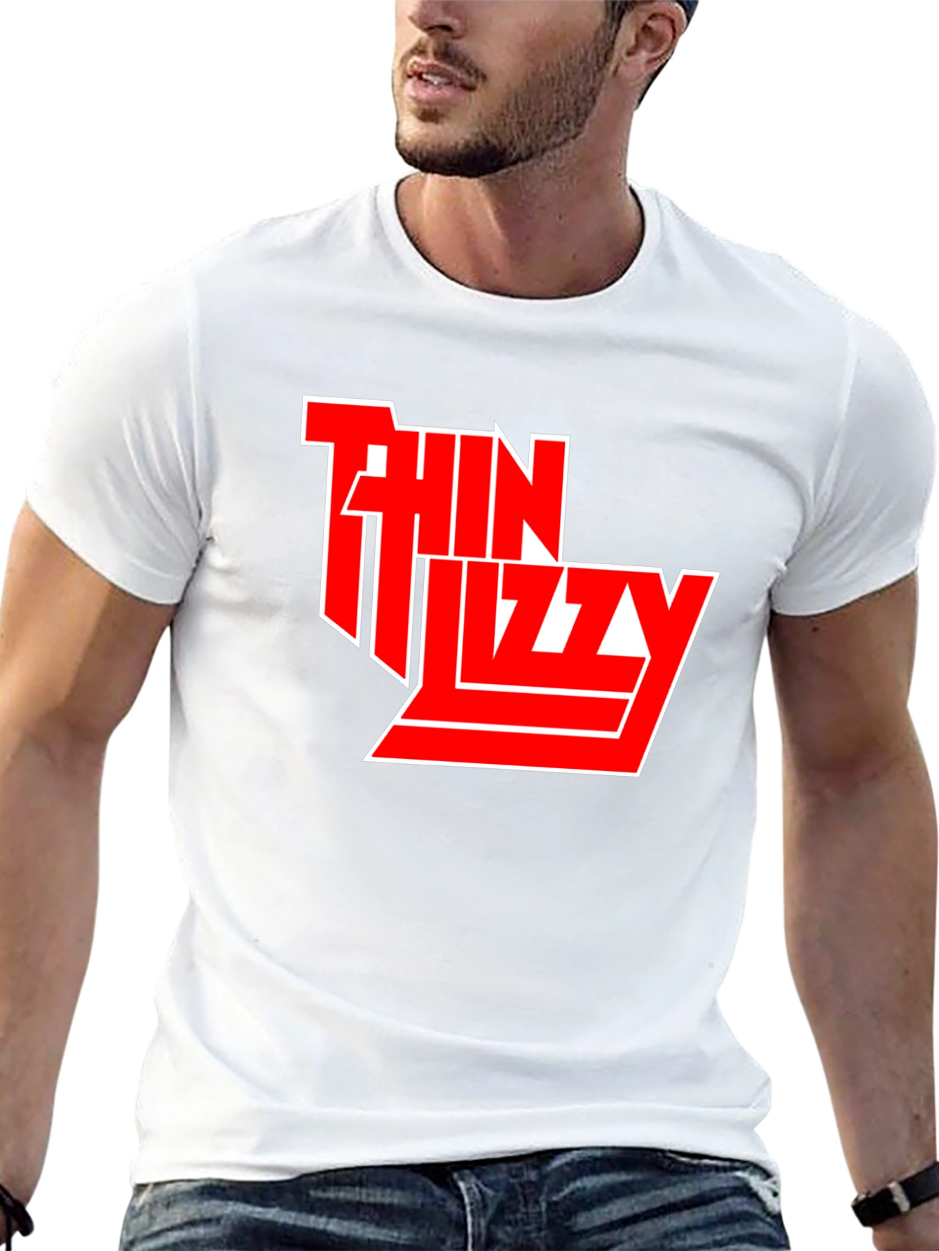 Thin Lizzy Black T-Shirt Rock Band Logo