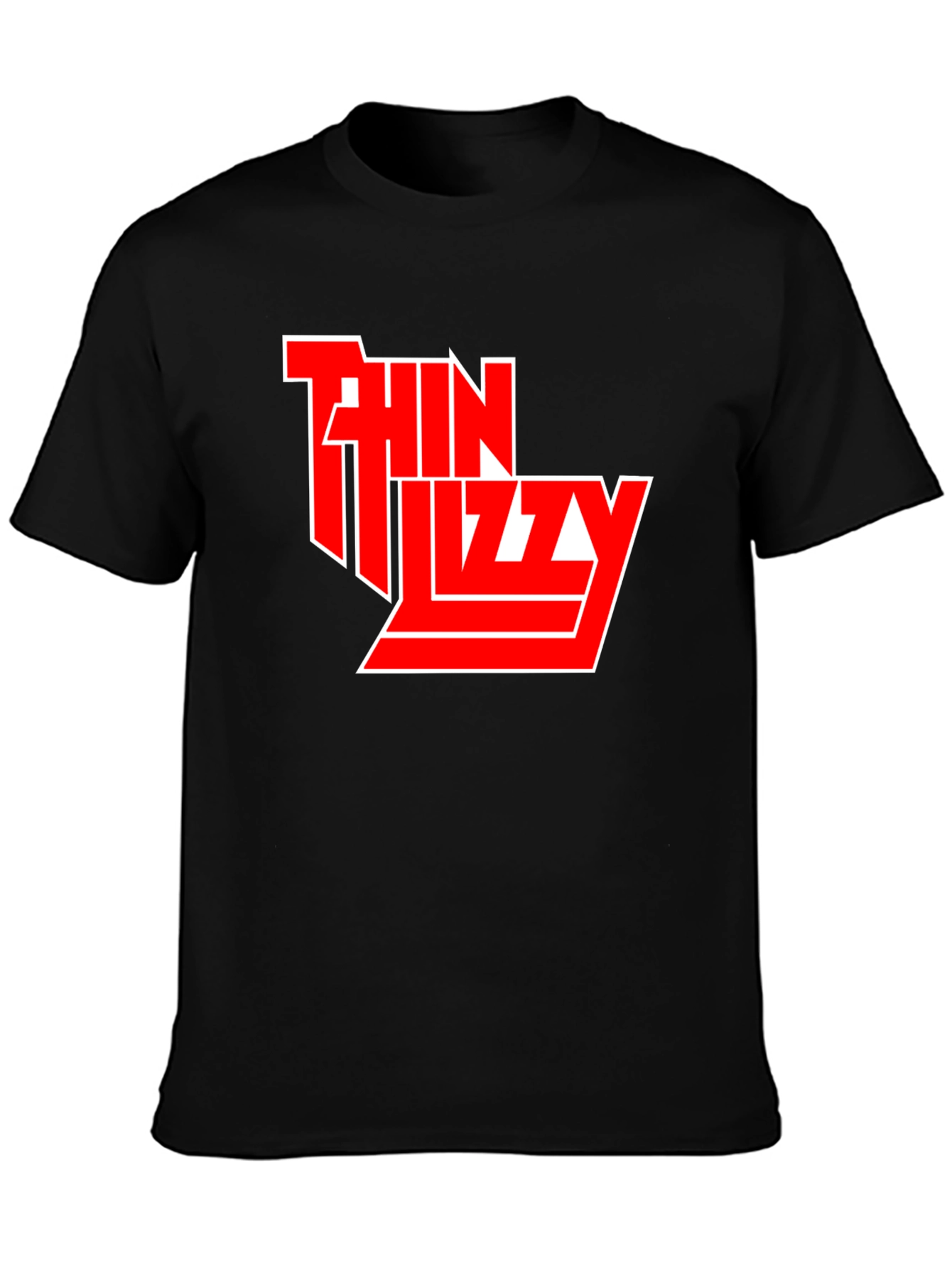 Thin Lizzy Black T-Shirt Rock Band Logo