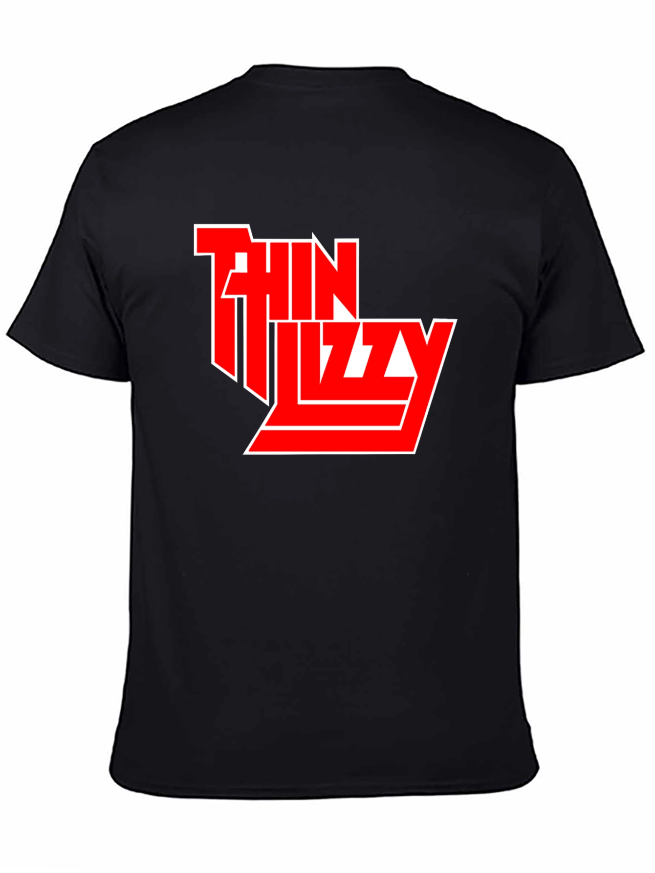Thin Lizzy Black T-Shirt Rock Band Logo