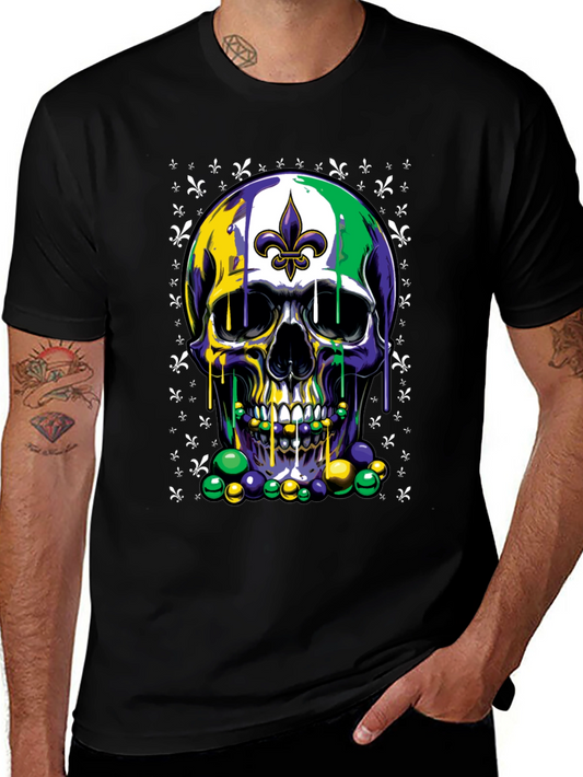 Mardi Gras Skull T-Shirt