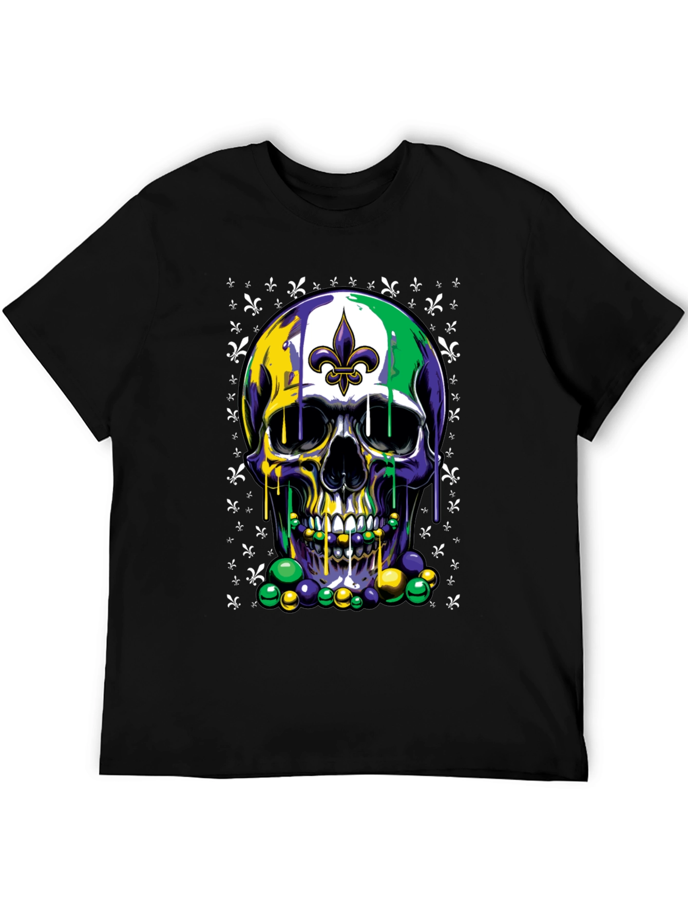 Mardi Gras Skull T-Shirt
