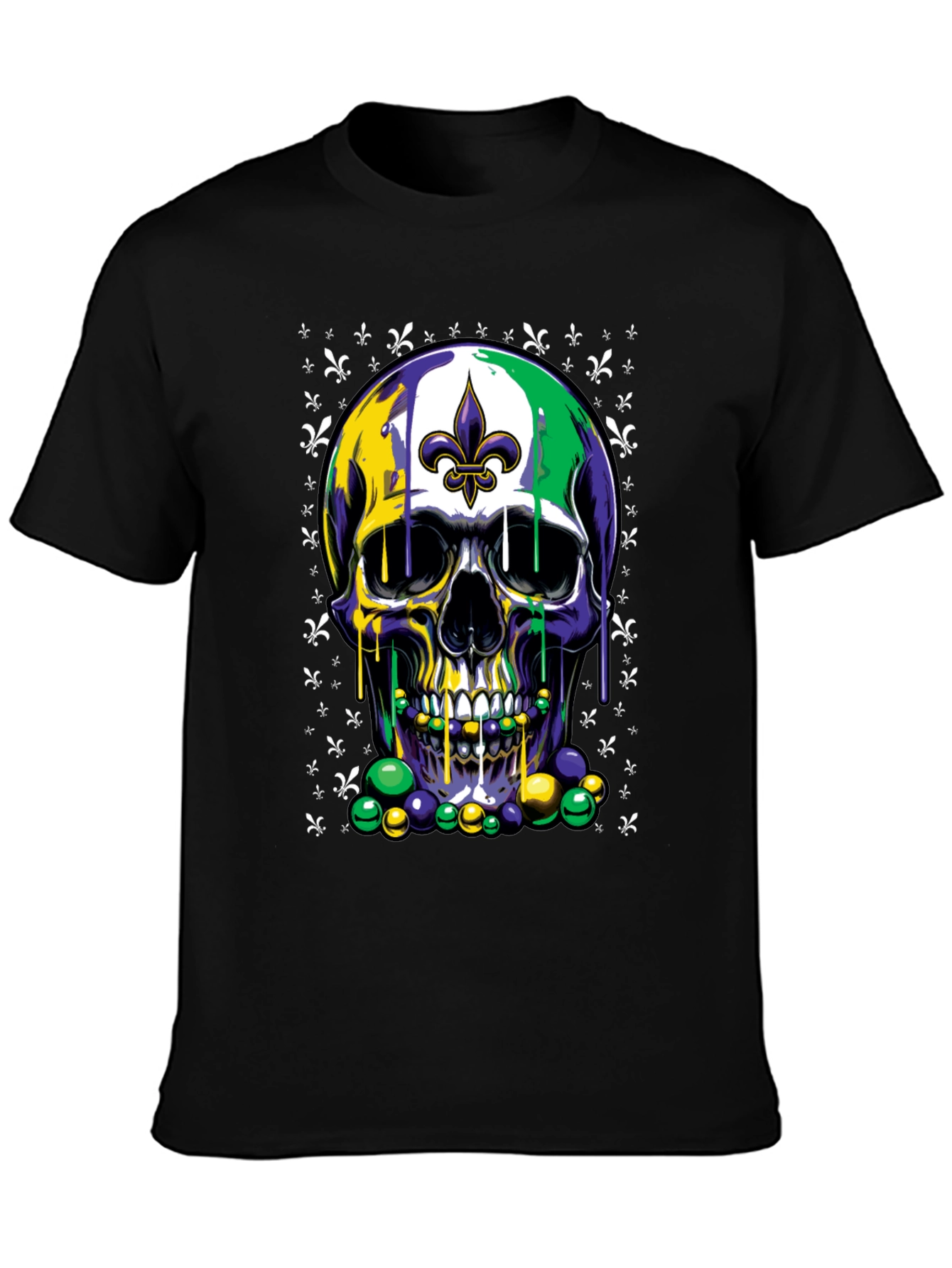 Mardi Gras Skull T-Shirt