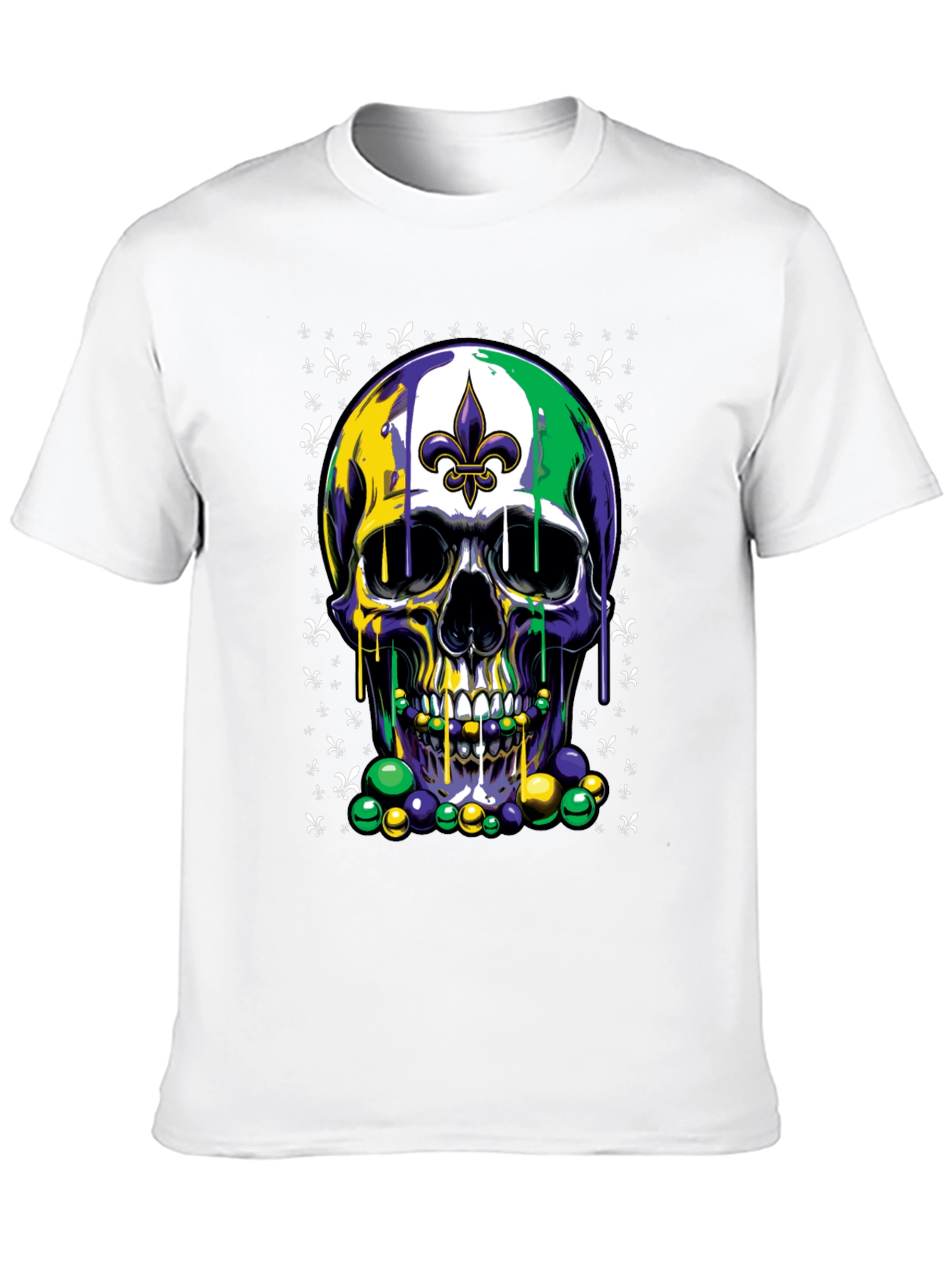 Mardi Gras Skull T-Shirt