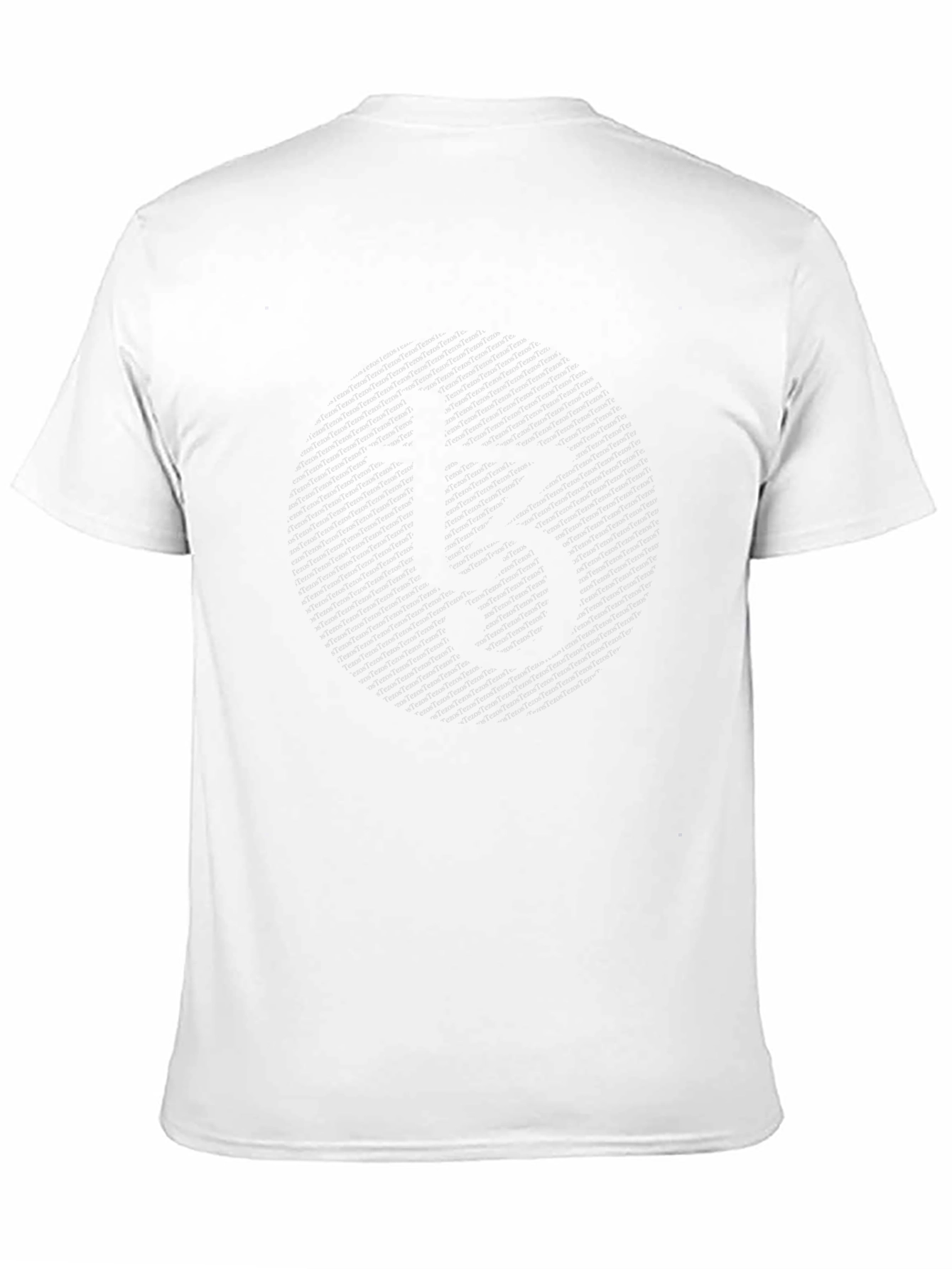 Black T-Shirt with Circular Graphic Print