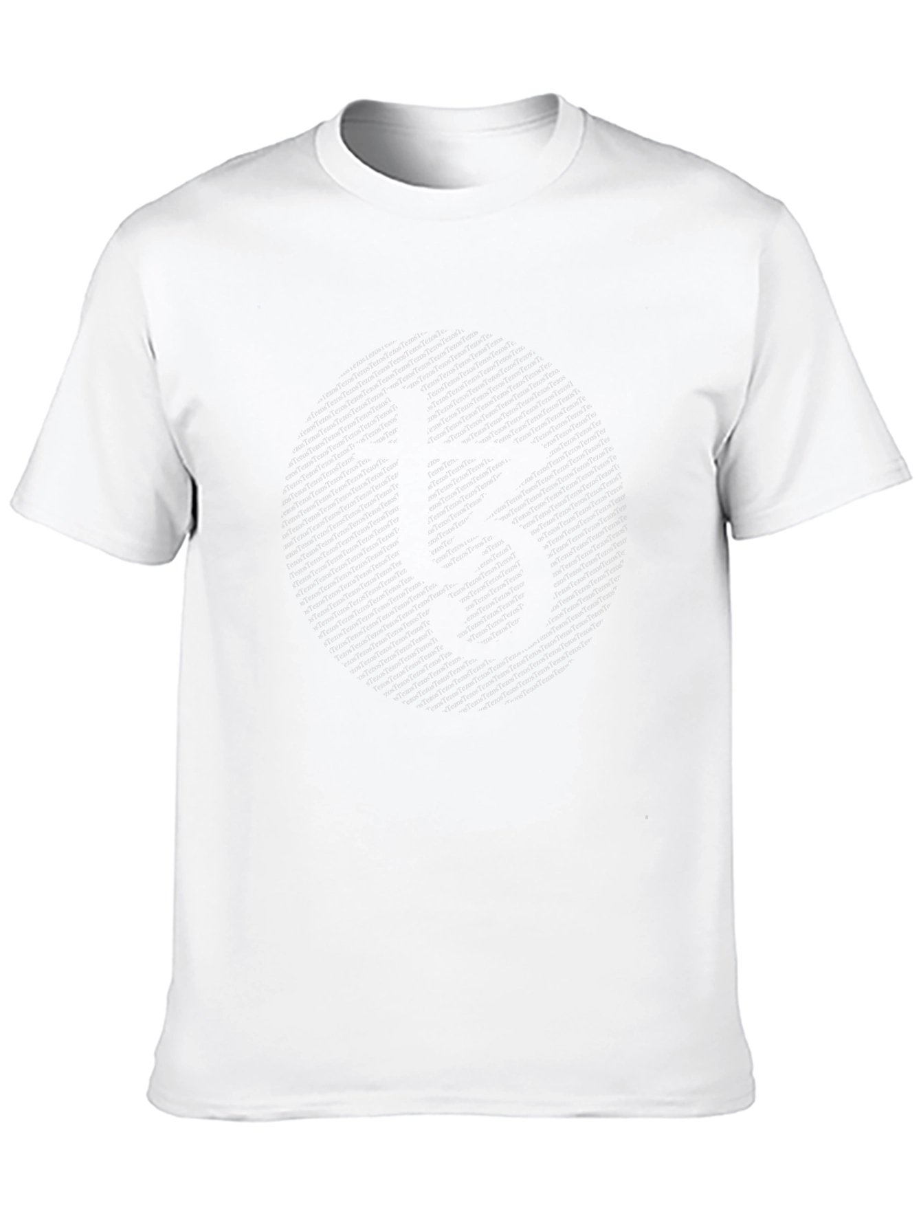 Black T-Shirt with Circular Graphic Print